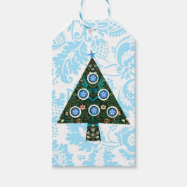 Para Presente Etiqueta de Árvore de Natal Retroativa da Vintage