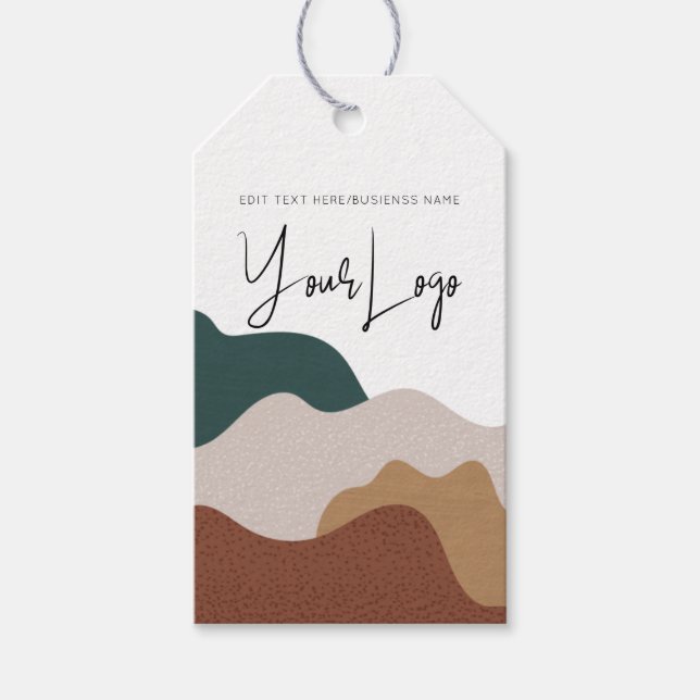 Para Presente Etiqueta de bloqueio de negócios do Abstrato Boho  (Frente)