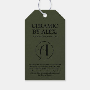 Para Presente Etiqueta de bloqueio do logotipo do produto verde 