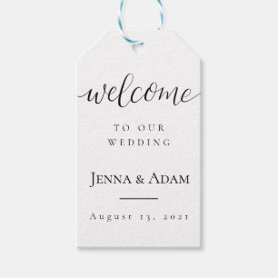 Para Presente Etiqueta de Boas-vindas do Casamento