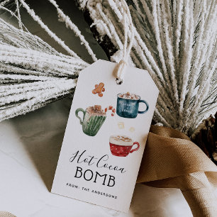 Para Presente Etiqueta de bomba de chocolate quente