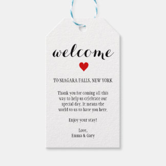 Para Presente Etiqueta de Casamento de Destino de Convidados de 