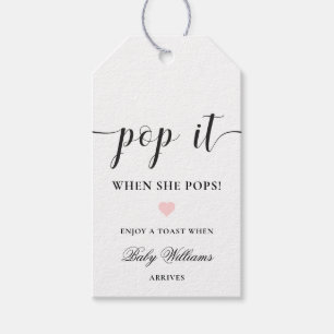 Para Presente Etiqueta de Champanhe de Ti Mínima de Pop de Leyto