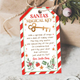 Para Presente Etiqueta de Chave Mágica de papais noeis Etiqueta 