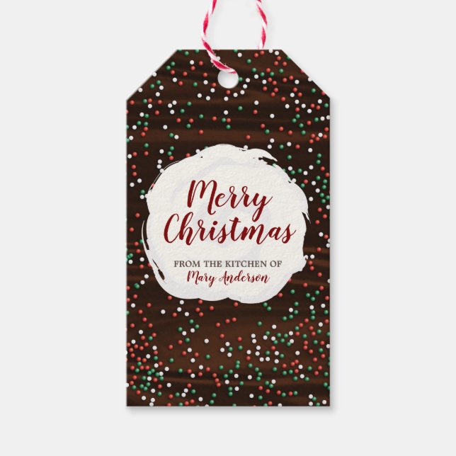 Para Presente Etiqueta de Etiqueta Personalizada de Chocolate de (Frente)