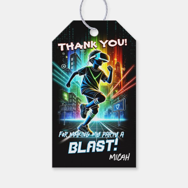 Para Presente Etiqueta de Favor da Parte de Jogos (Frente)