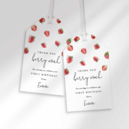 Para Presente Etiqueta de Favor de Aniversário Berry Sweet