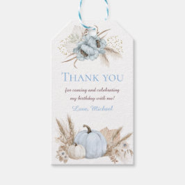 Para Presente Etiqueta de Favor de Aniversário de 1 Ano Boho Blu