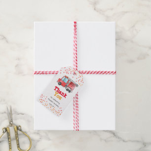 Para Presente Etiqueta de favor de aniversário do bombeiro