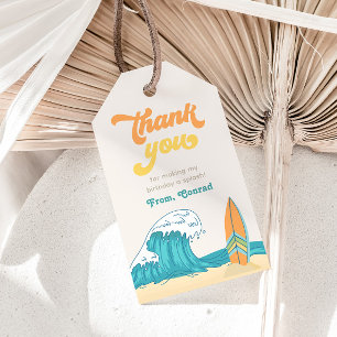 Para Presente Etiqueta de Favor de Aniversário do surf   Marca d