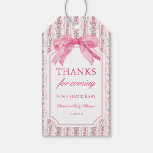 Para Presente Etiqueta de Favor de Chá de Bebê Baby Girl Love Sh