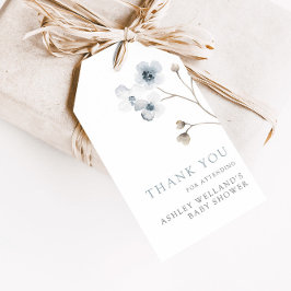 Para Presente Etiqueta de Favor de Chá de fraldas Floral Simples