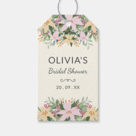 Para Presente Etiqueta de Favor de Chuveiro de Noiva Floral Româ