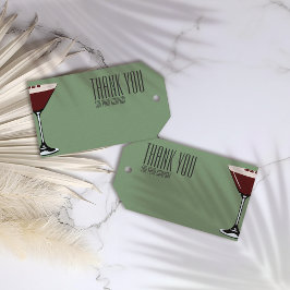 Para Presente Etiqueta de Favor de Festa com Coquetel de Espress