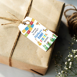 Para Presente Etiqueta de Favor de Primeira Festa de aniversário