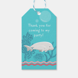 Para Presente Etiqueta de Favor do Baby Beluga