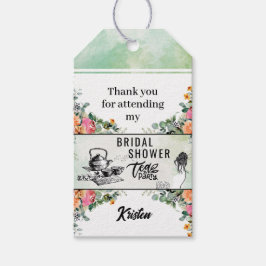 Para Presente Etiqueta de Favor do Partido do Chá chá de panela