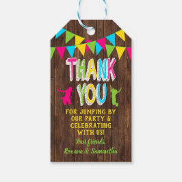 Para Presente Etiqueta de favor rosa a favor de festa combinada