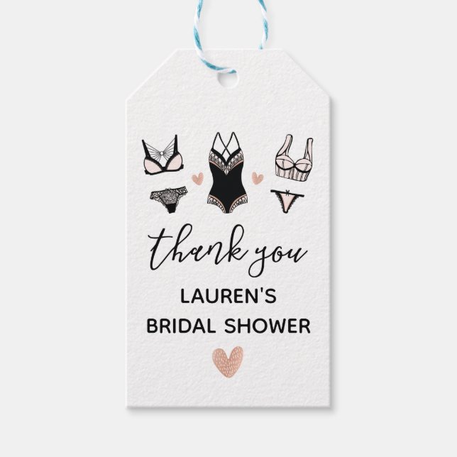 Para Presente Etiqueta de favorecimento do Chá lingerie (Frente)