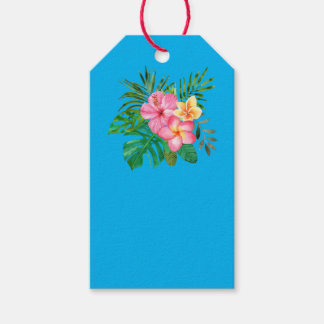 Para Presente Etiqueta de Hibiscus Tropical