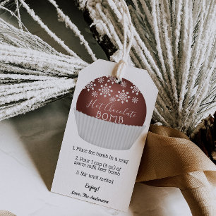 Para Presente Etiqueta de instruções da bomba de chocolate que