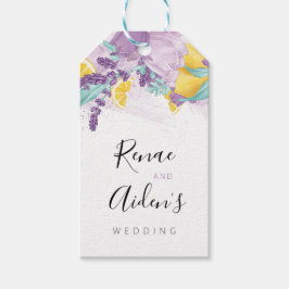 Para Presente etiqueta de lavanda e de limão, etiqueta de chá de