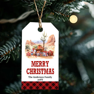 Para Presente Etiqueta de Natal de casa de campo personalizável