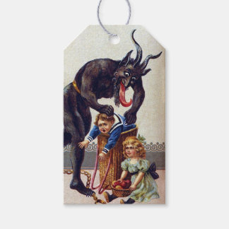 Para Presente Etiqueta de Natal Krampus