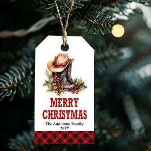 Para Presente Etiqueta de Natal personalizada com nome no estilo