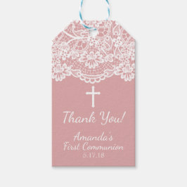 Para Presente Etiqueta de Oferta de 1ª Comunhão do Local de Vint
