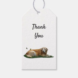 Para Presente Etiqueta de Oferta de Cão de Raça Mistura Labrador