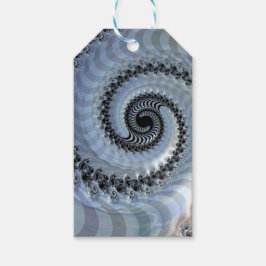 Para Presente Etiqueta de Oferta de Elegância Espiral Fractal