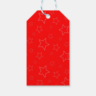 Para Presente Etiqueta de Oferta de Estrelas Vermelhas
