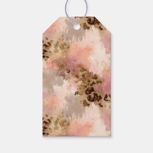 Para Presente Etiqueta de Oferta de Impressão abstrato Leopard (Frente)
