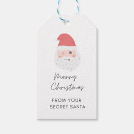 Para Presente Etiqueta de Oferta de Oferta de Papais noeis Secre