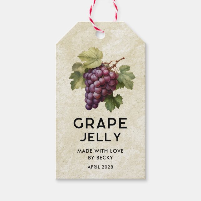 Para Presente Etiqueta de pórtico de uva vermelha vinificada (Frente)