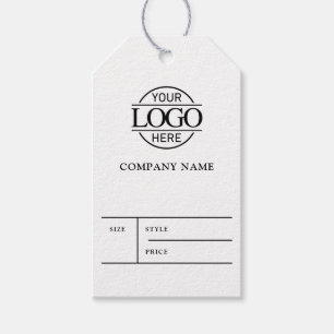 Para Presente Etiqueta de Preço com Logotipo de Negócios Branco