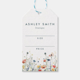Para Presente Etiqueta de preço de flor selvagem vibrante