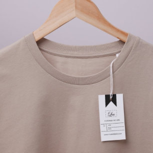 Para Presente Etiqueta de preço de roupa com logotipo de negócio