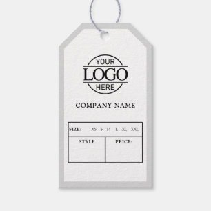 Para Presente Etiqueta de Preço de Roupas com Logotipo Empresari
