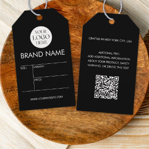 Para Presente Etiqueta de Preço Minimalista Moderna com Logotipo