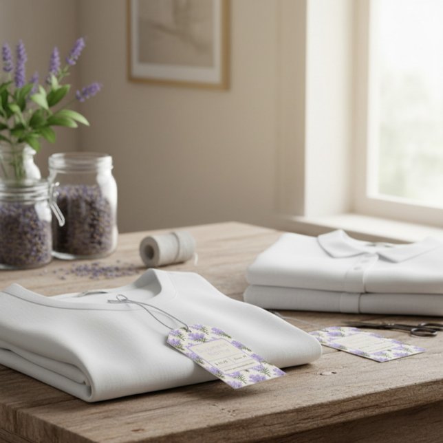 Para Presente Etiqueta de preço relacionada à Lavanda elegante c (Criador carregado)