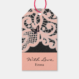 Para Presente Etiqueta de presentes "COM AMOR" LADO DE PEACH COM