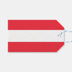 Para Presente Etiqueta de presentes com bandeira da Áustria