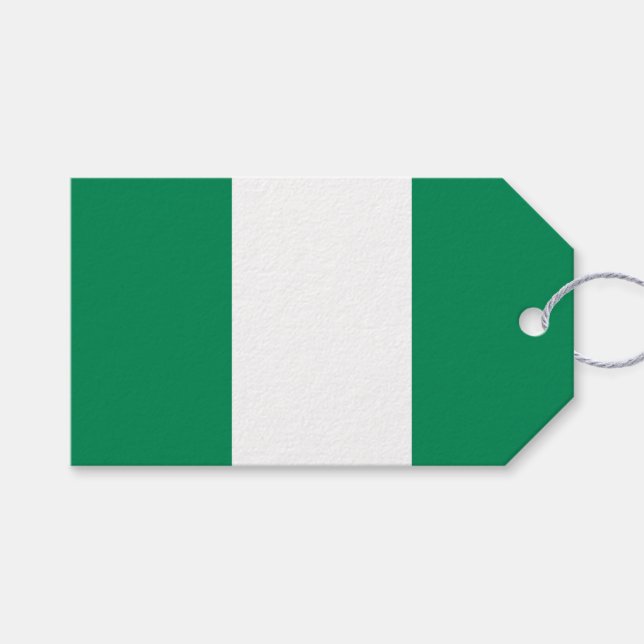Para Presente Etiqueta de presentes com bandeira da Nigéria (Frente (horizontal))