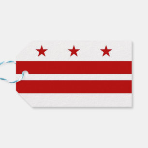 Para Presente Etiqueta de presentes com bandeira de Washington D
