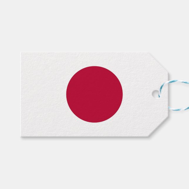 Para Presente Etiqueta de presentes com bandeira do Japão (Frente (horizontal))