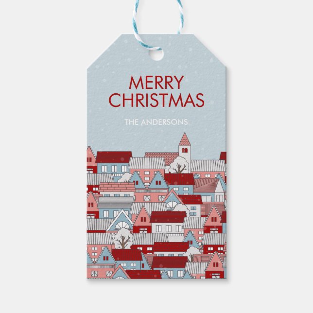 Para Presente Etiqueta de presentes de Natal (Frente)