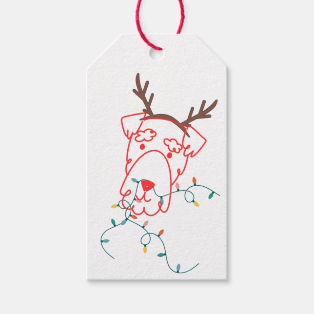 Para Presente Etiqueta de presentes de Natal da Piper (Frente)