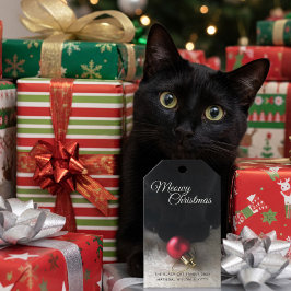 Para Presente Etiqueta de presentes de Natal de gato preto